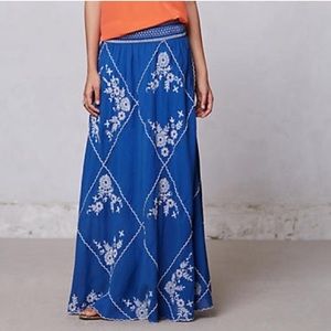 Gorgeous blue Anthropologie maxi skirt!